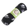 VILLCASE Pet Dog Cat Paw Fleece Blanket (Black) view 4