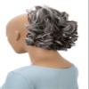 CAISHA Hairpiece Hair Tie Curly Messy Bun, Chocolate Brown/Gray Mix G29L view 3