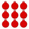 Engraved Dog Tags, 20-Piece Set, Round Black Aluminum Personalized Pet ID Tags view 1