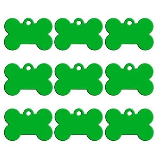 20-Piece Wholesale Engraved Bone-Shaped Pet Tags, Double-Sided Personalized Dog and Cat Tags