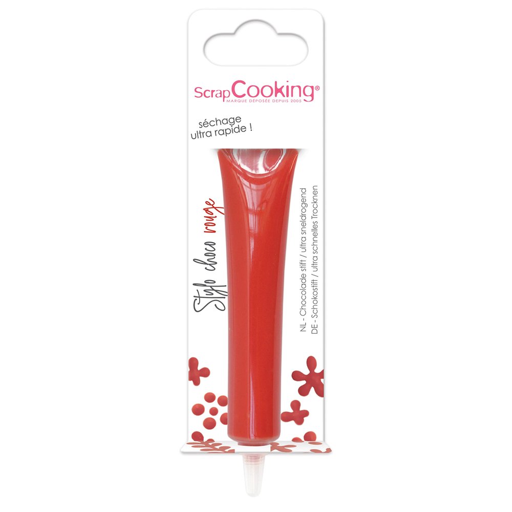 ScrapCooking Red Chocolate Pen, Edible Icing Pen, 25 g