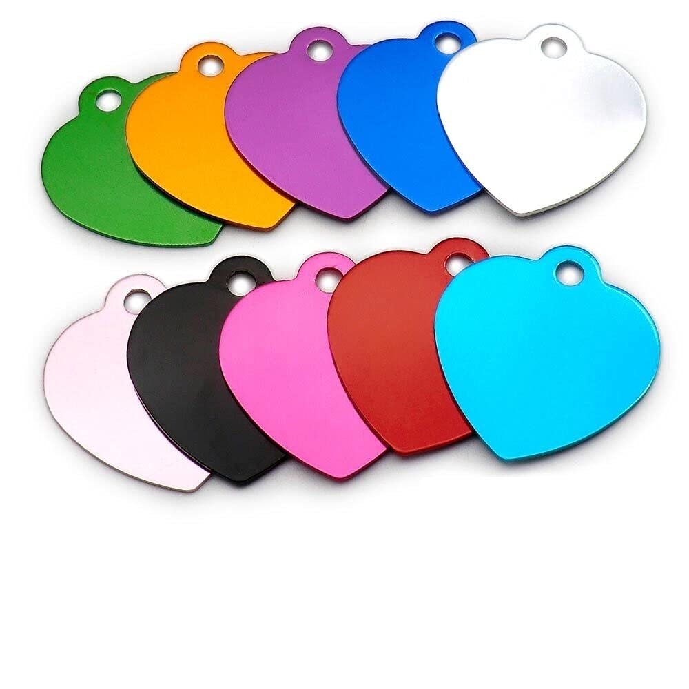 Engraved Dog Tags, 100 Pieces, Personalized Pet ID Tags