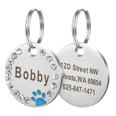 Engraved Dog Tag “ICH WRDE” – Custom Pet ID Tag for Small and Medium Dogs