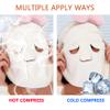 J-ouuo Reusable Facial Towel Mask, Thick Coral Velvet Hot & Cold Compress view 4