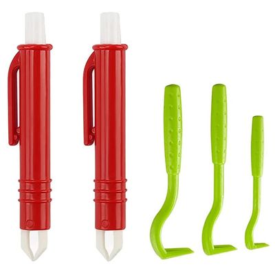 Gkhowiu Tick Removal Tool for Dogs, Cats, and Kids - Set of 3 and Set of 2