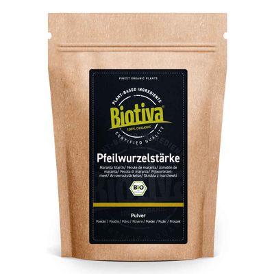 Organic Arrowroot Starch 1 kg – Gluten-Free Vegan Binder – Biotiva