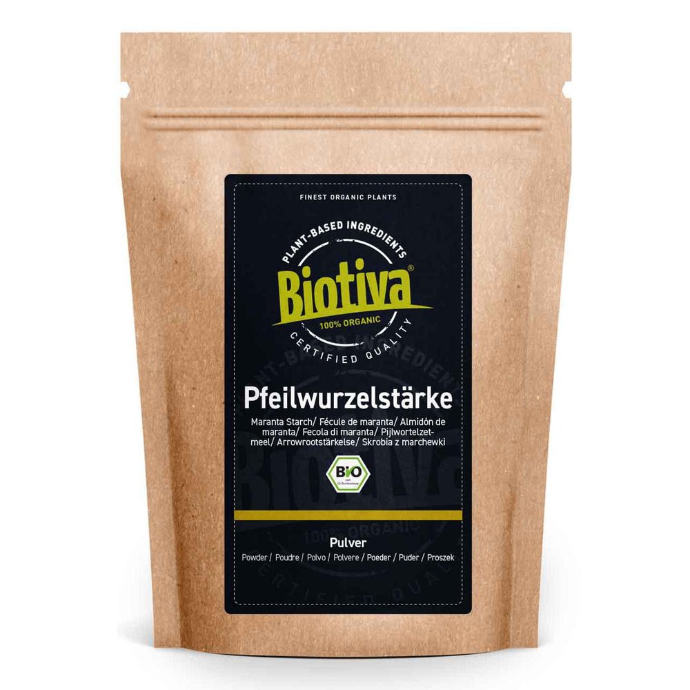 Organic Arrowroot Starch 1 kg – Gluten-Free Vegan Binder – Biotiva