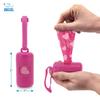 Best Pet Supplies Reusable Dog Waste Bag Holders for Leashes, Fuchsia, 2-Pack view 3