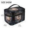Space Galaxy Black Star Makeup Bag Organizer view 2
