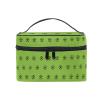 Football Green Makeup Bag Organizer with Zipper view 1