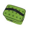 Football Green Makeup Bag Organizer with Zipper view 3