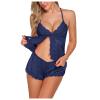 Women's Sexy Satin Lace Pajama Set view 1