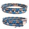 Paracord Dog Collar – Zigzag, Optional Engraving and Extras view 1