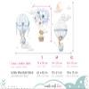 Little Deco Animal Hot-Air Balloon Wall Decal for Kids' Rooms view 3