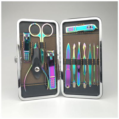 KUYWLMKMZZ 12-Piece Stainless Steel Nail Clipper Set for Women and Men, Color A