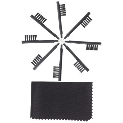 1-Set Hearing Aid Cleaning Brush Kit with Magnet and Cloth