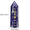 mookaitedecor Set of 4 Engraved Moon Phase Crystal Points for Reiki Chakra Meditation and Home Decor view 2