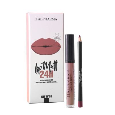 Italpharma Lip Matt 24h Kit Liquid Lipstick + Lip Liner (Kit 02)