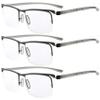 Eyekepper 3-Pack Plastic Half-Rim Reading Glasses Gunmetal +2.75 view 1