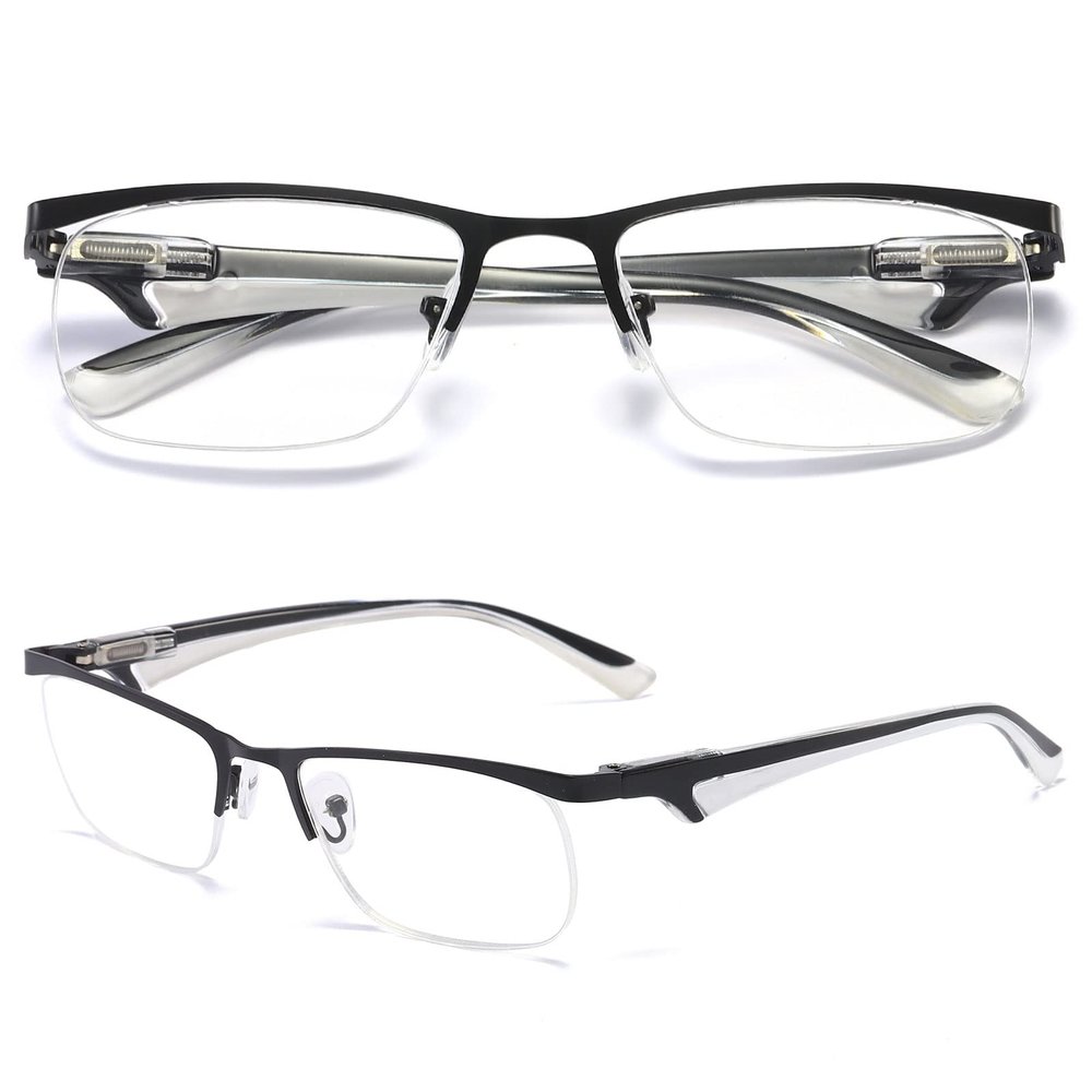 MAGIMODAC Blue Light Blocking Half-Rim Reading Glasses