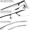 MAGIMODAC Blue Light Blocking Half-Rim Reading Glasses view 4