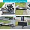 FACHNUO TOOL Folding Wheelchair Ramp, 5 ft, Black Aluminum Threshold Ramp, 800 lb Capacity view 2