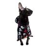 Kotomoda Cat Hoodie with Skull Design, 100% Cotton, Size XS, Black view 4