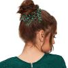 BETITETO Green Rhinestone Bridal Hair Vine Headband view 2