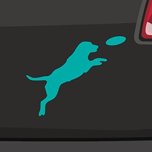 Labrador Frisbee Sticker, 6 Sizes, 21 Colors