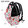 LDIYEU Peach Tree Leaf Pink Diaper Bag Travel Backpack view 2
