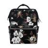 LDIYEU Daisy Tree Leaf Plant Diaper Bag Travel Backpack view 1