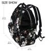LDIYEU Daisy Tree Leaf Plant Diaper Bag Travel Backpack view 2