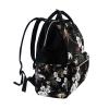 LDIYEU Daisy Tree Leaf Plant Diaper Bag Travel Backpack view 3
