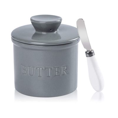WRLRUILIAN Ceramic Butter Dish with Lid, Color A