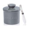 WRLRUILIAN Ceramic Butter Dish with Lid, Color A view 1