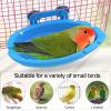 Mygeromon Bird Shower - Parrot Cage Accessory Bath for Budgies/Canaries Blue view 2