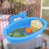 Mygeromon Bird Shower - Parrot Cage Accessory Bath for Budgies/Canaries Blue view 4
