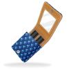 Fish Scale Print Lipstick Case with Mirror, Portable Makeup Organizer, Multicolor, 9.5 x 2 x 7 cm view 2