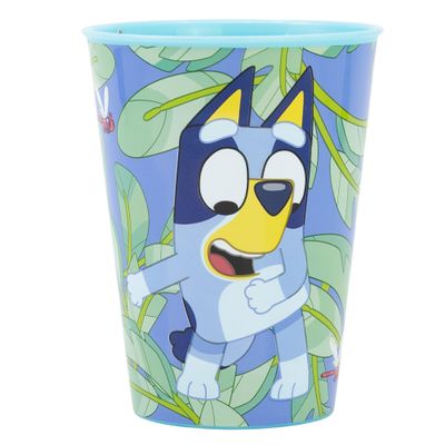 Stor Reusable BPA-Free Plastic Kids' Cup, 260 ml | Bluey, Blue