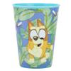 Stor Reusable BPA-Free Plastic Kids' Cup, 260 ml | Bluey, Blue view 2