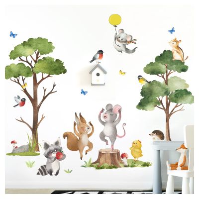 Grandora Forest Animals Wall Decal for Kids' Room DL795-2