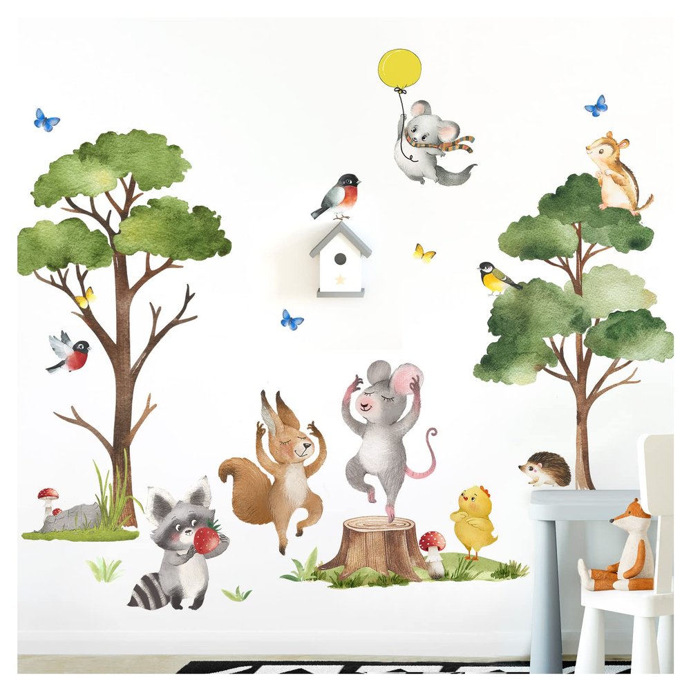 Grandora Forest Animals Wall Decal for Kids' Room DL795-2