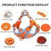 Small Dog Harness with Leash, Soft Reflective Suede, Adjustable, No-Pull, Size S, Purple view 4