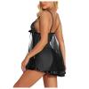 Blingko Women's Sexy Babydoll Negligee with Spaghetti Straps view 4