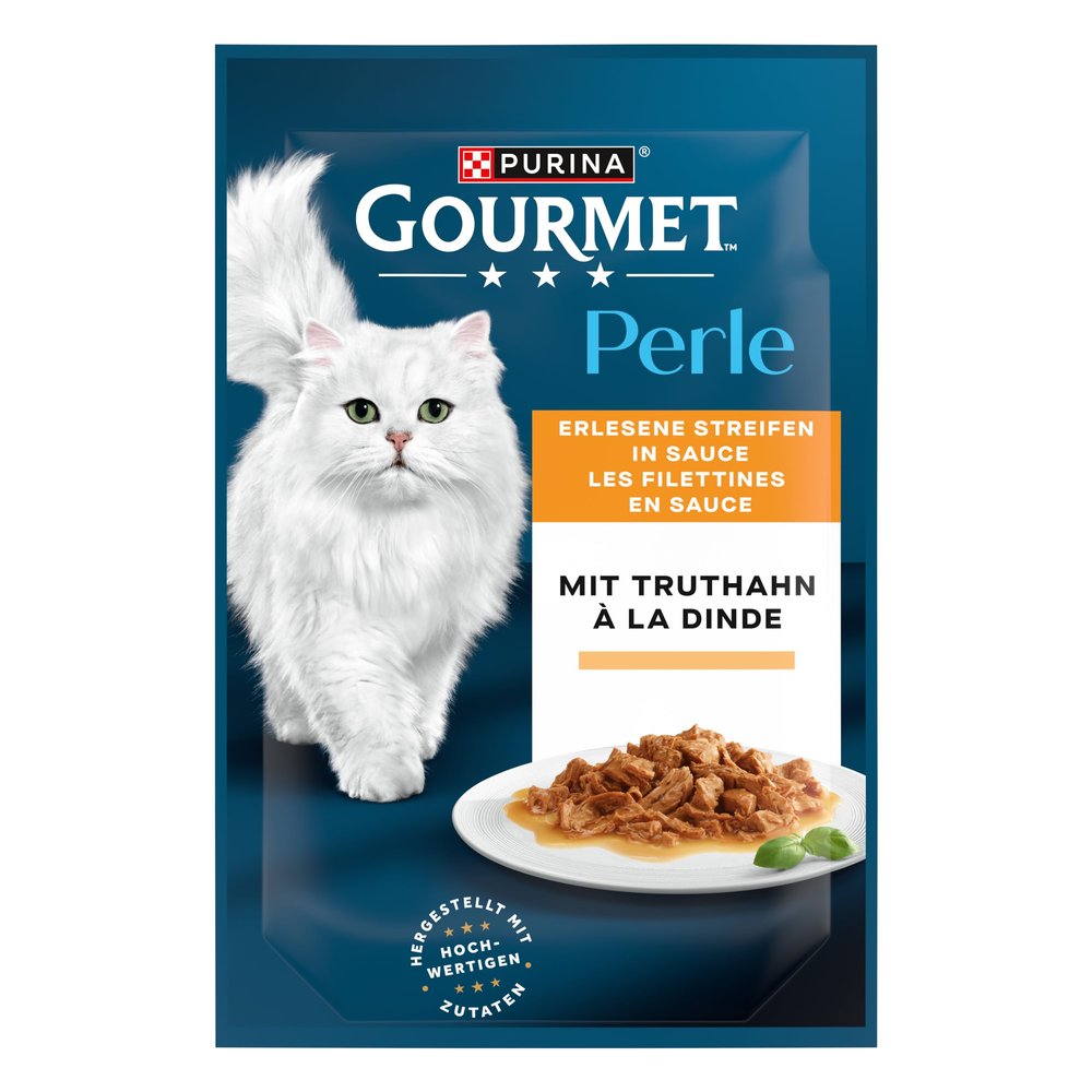 GOURMET Perle Wet Cat Food with Turkey, 26 x 85 g
