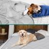 PetAmi Cooling Dog Blanket, Reversible Plush Pet Throw, 40 x 60 cm, Light Gray view 2