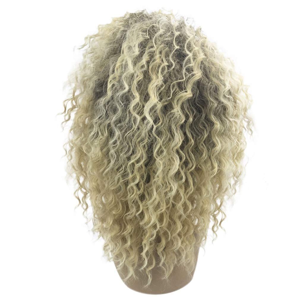 YTOOZ Women's Black Ombre Long Curly Wig, 45 cm