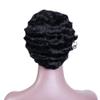 YTOOZ Black European and American Women's Rose-Net Short Curly Wig, 26 cm view 2
