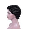 YTOOZ Black European and American Women's Rose-Net Short Curly Wig, 26 cm view 4