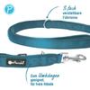 Petlando Dog Leash 2 m, Softly Padded Mesh, Petrol, 230 x 2.5 cm view 2